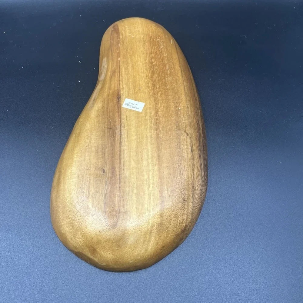 EUC Vintage MCM TEAK DIVIDED SERVING PLATE 18